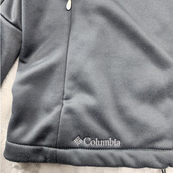 Columbia Jacket Womens L Gray Interchange Softshell Full Zip Faux Fur Collar - Picture 2 of 13